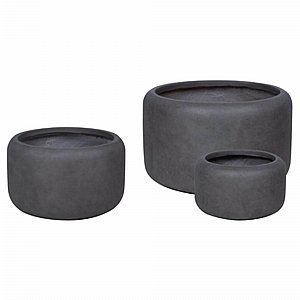 קערת טורוס פיברגלס מודרני - אפור פחם (כהה) קערת טורוס פיברגלס מודרני - אפור פחם (כהה)