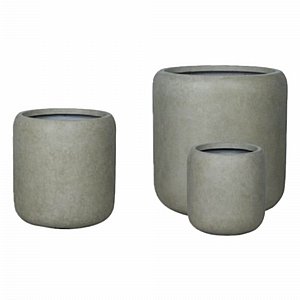 עציץ צילינדר פיברגלס אלגנטי - ירוק פסטל עציץ צילינדר פיברגלס אלגנטי - ירוק פסטל